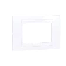 Unica Allegro - cover frame - 3 modules - white