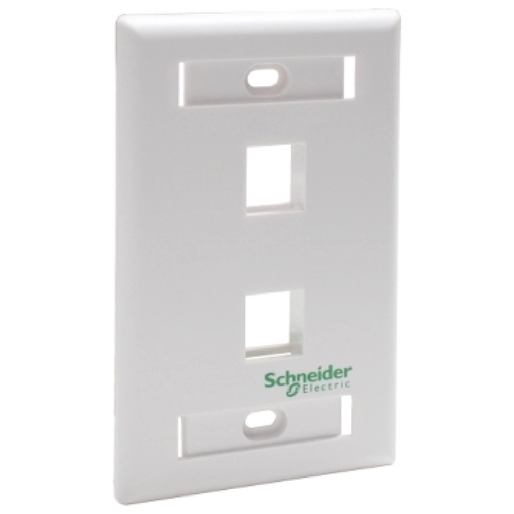 ACTASSI 2 PORT FACEPLATE US FORMAT KEYSTONE RJ45